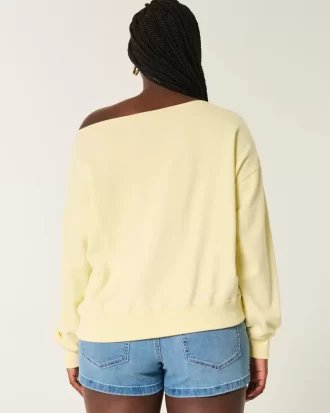 Helppo off-the-shoulder Southampton Graphic -huppari