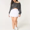 Helppo off-the-shoulder Terry collegepaita Helppo off-the-shoulder Terry collegepaita