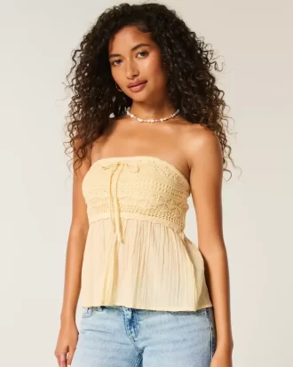 Helppo olkaimeton virkattu Babydoll-mix
