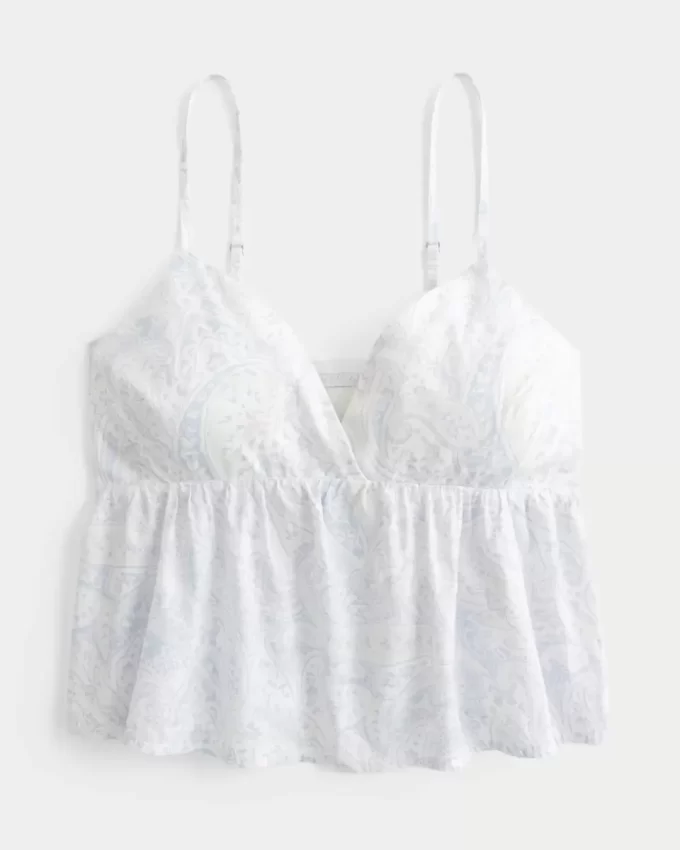 Helppo Paisley Pattern Babydoll Top