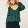 Helppo ruched Bust Babydoll toppi