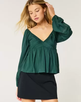 Helppo ruched Bust Babydoll toppi