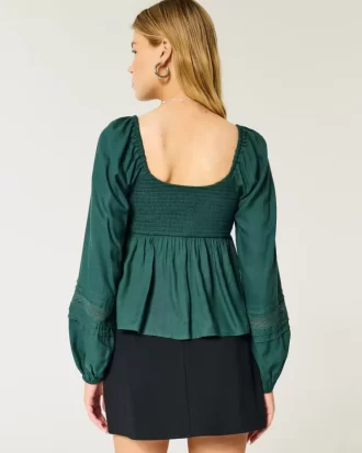 Helppo ruched Bust Babydoll toppi