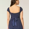 Helppo Satin Tie Babydoll Top