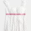 Helppo Satin Tie Babydoll Top