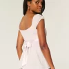 Helppo Satin Tie Babydoll Top