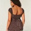 Helppo Satin Tie Babydoll Top