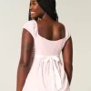 Helppo Satin Tie Babydoll Top Helppo Satin Tie Babydoll Top