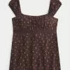 Helppo Satin Tie Babydoll Top