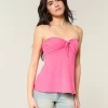 Helppo solmittava olkaimeton Babydoll-toppi Helppo solmittava olkaimeton Babydoll-toppi