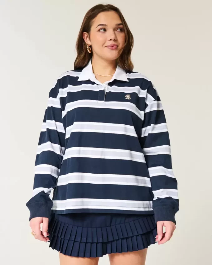 Helppo Teddy Bear Graafinen Rugby Polo