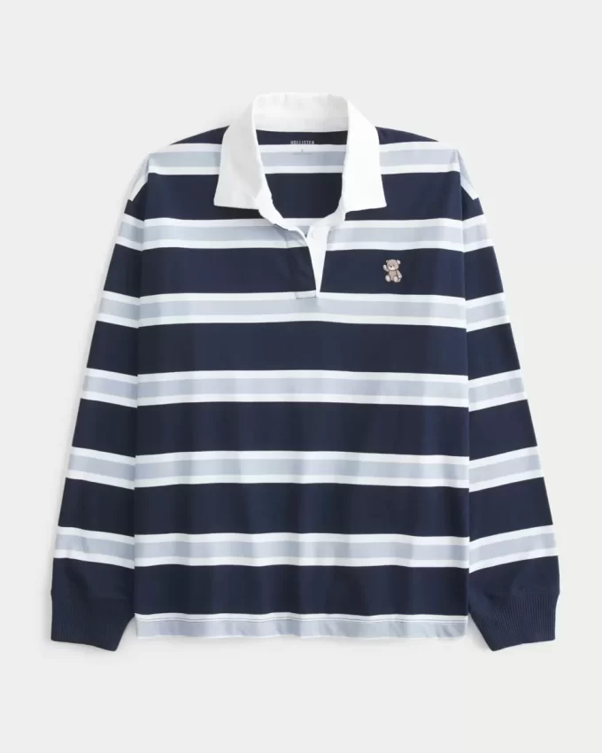 Helppo Teddy Bear Graafinen Rugby Polo