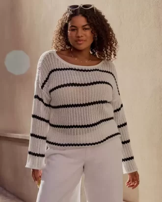 Helppo virkkaustyylinen villapaita