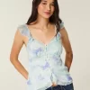 Helppokäyttöinen Chiffon Babydoll Top
