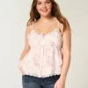 Helppokäyttöinen Chiffon Babydoll Top Helppokäyttöinen Chiffon Babydoll Top