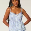 Helppokäyttöinen Chiffon Babydoll Top Helppokäyttöinen Chiffon Babydoll Top