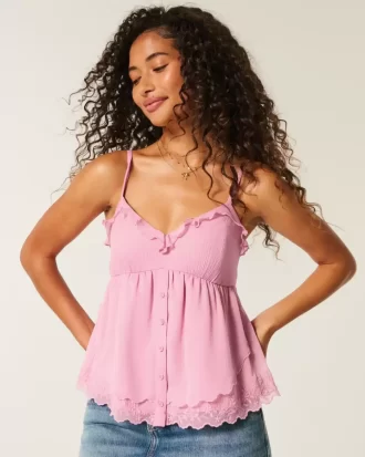 Helppokäyttöinen Chiffon Babydoll Top