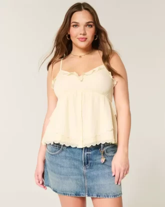Helppokäyttöinen Chiffon Babydoll Top