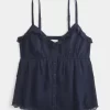 Helppokäyttöinen Chiffon Babydoll Top Helppokäyttöinen Chiffon Babydoll Top