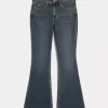 High-Rise Dark Wash Brodeeratut kukkakukat Flare Farkut High-Rise Dark Wash Brodeeratut kukkakukat Flare Farkut