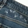 High-Rise Dark Wash Brodeeratut kukkakukat Flare Farkut High-Rise Dark Wash Brodeeratut kukkakukat Flare Farkut