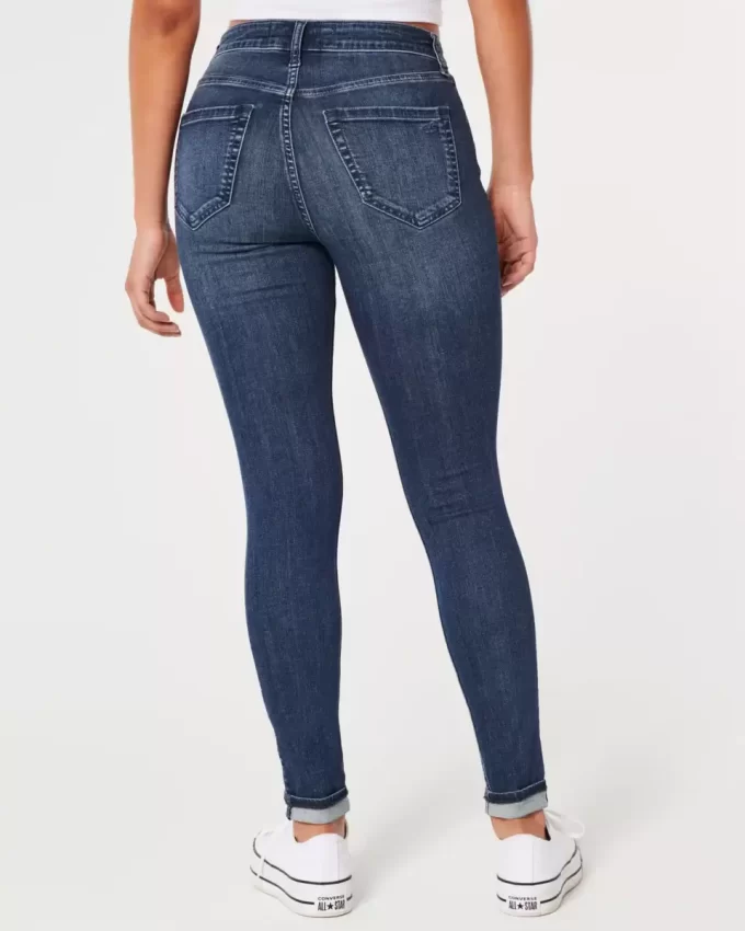 High-Rise Dark Wash Jean leggingsit High-Rise Dark Wash Jean leggingsit