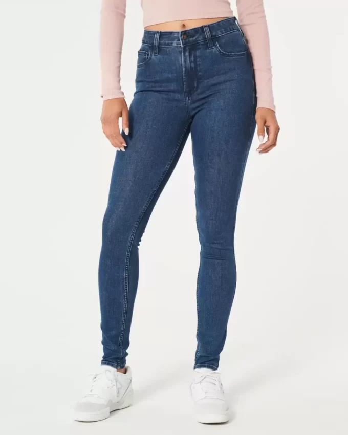 High-Rise Dark Wash Super Skinny -farkut High-Rise Dark Wash Super Skinny -farkut