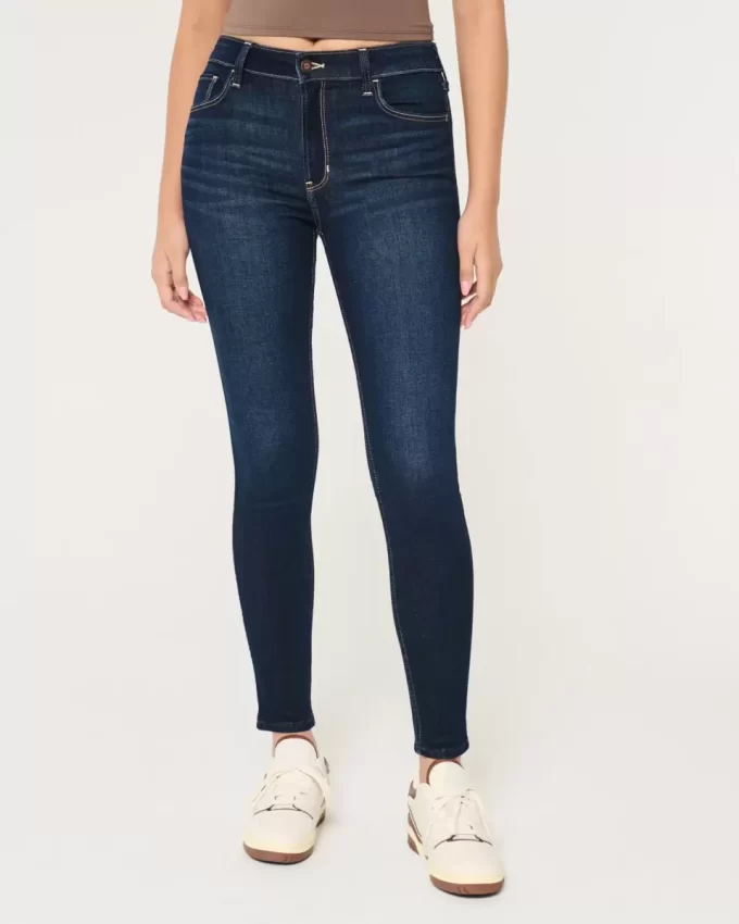 High-Rise Dark Wash Super Skinny -farkut High-Rise Dark Wash Super Skinny -farkut