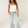 High-Rise Light Wash Star Pocket Flare -farkut High-Rise Light Wash Star Pocket Flare -farkut