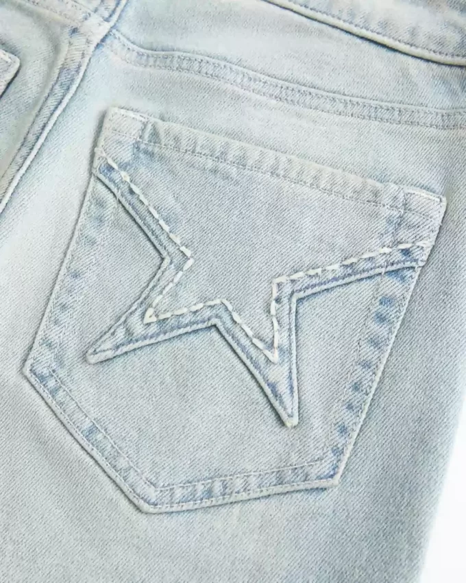 High-Rise Light Wash Star Pocket Flare -farkut High-Rise Light Wash Star Pocket Flare -farkut