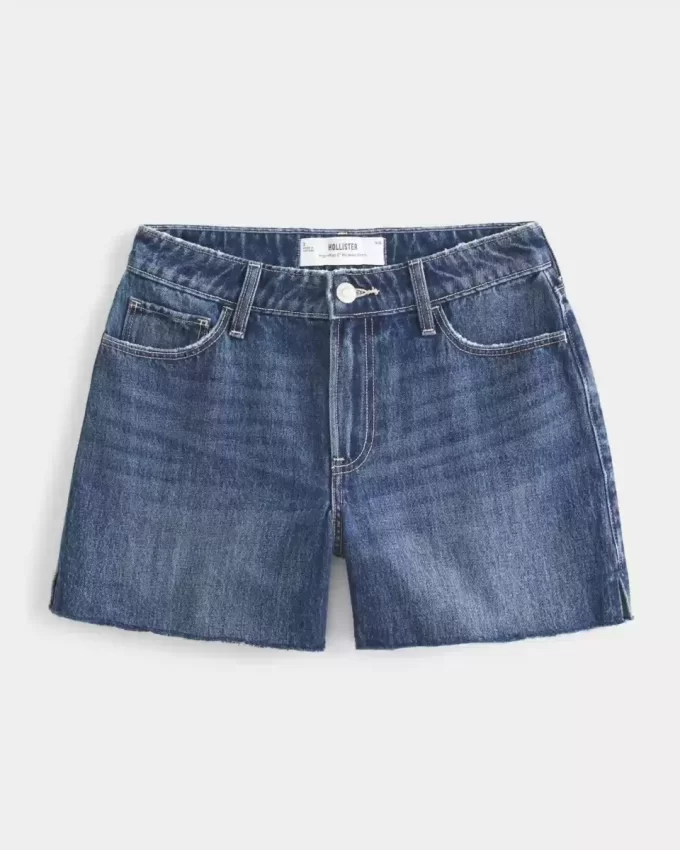 High-Rise Medium Dark Wash Relax Denim shortsit 5″ High-Rise Medium Dark Wash Relax Denim shortsit 5″