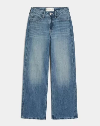 High-Rise Medium Wash Baggy Farkut
