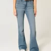 High-Rise Medium Wash Flare farkut High-Rise Medium Wash Flare farkut