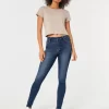 High Rise Medium Wash Jean leggingsit