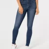 High Rise Medium Wash Jean leggingsit