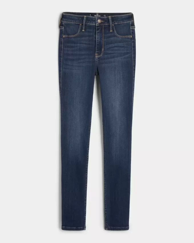 High Rise Medium Wash Jean leggingsit