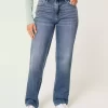High-Rise Medium Wash Straight Farkut High-Rise Medium Wash Straight Farkut