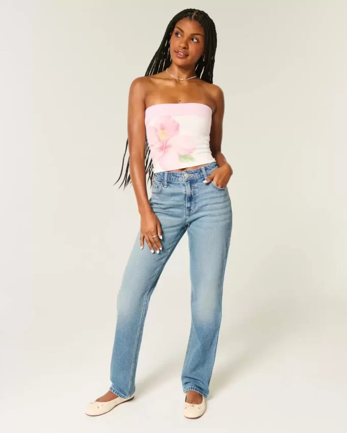 High-Rise Medium Wash Straight Jean High-Rise Medium Wash Straight Jean