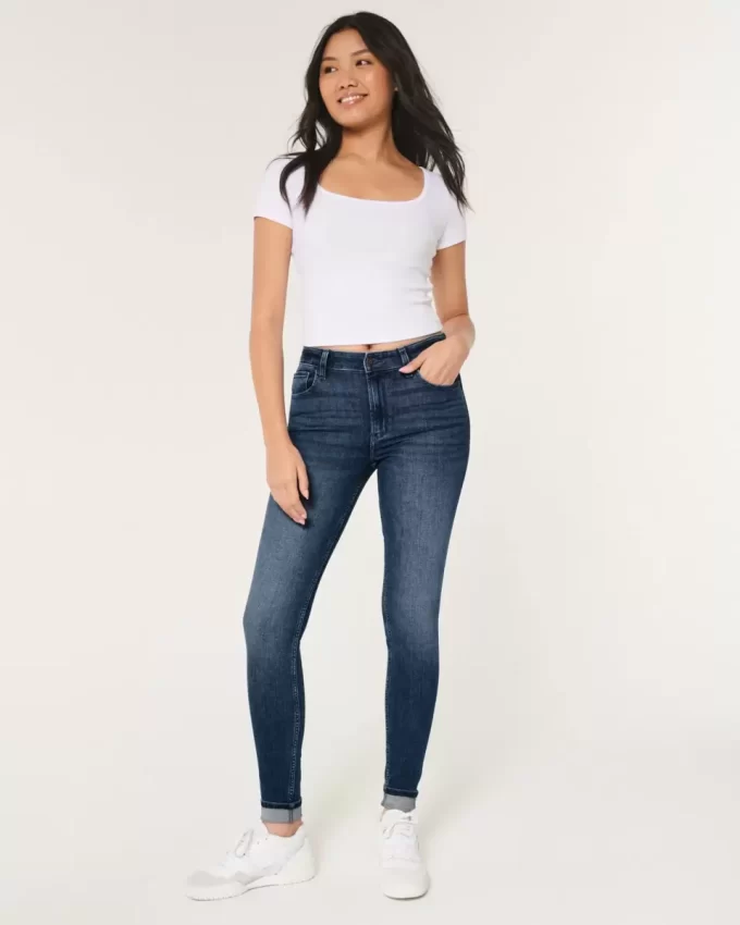High-Rise Medium Wash Super Skinny Farkut High-Rise Medium Wash Super Skinny Farkut