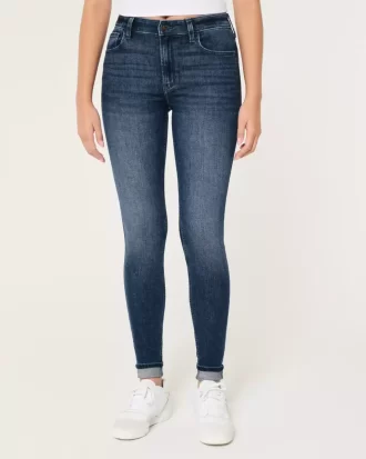 High-Rise Medium Wash Super Skinny Farkut