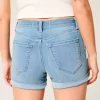 High-Rise repeytyneet Medium Light Wash Denim Shortie shortsit High-Rise repeytyneet Medium Light Wash Denim Shortie shortsit