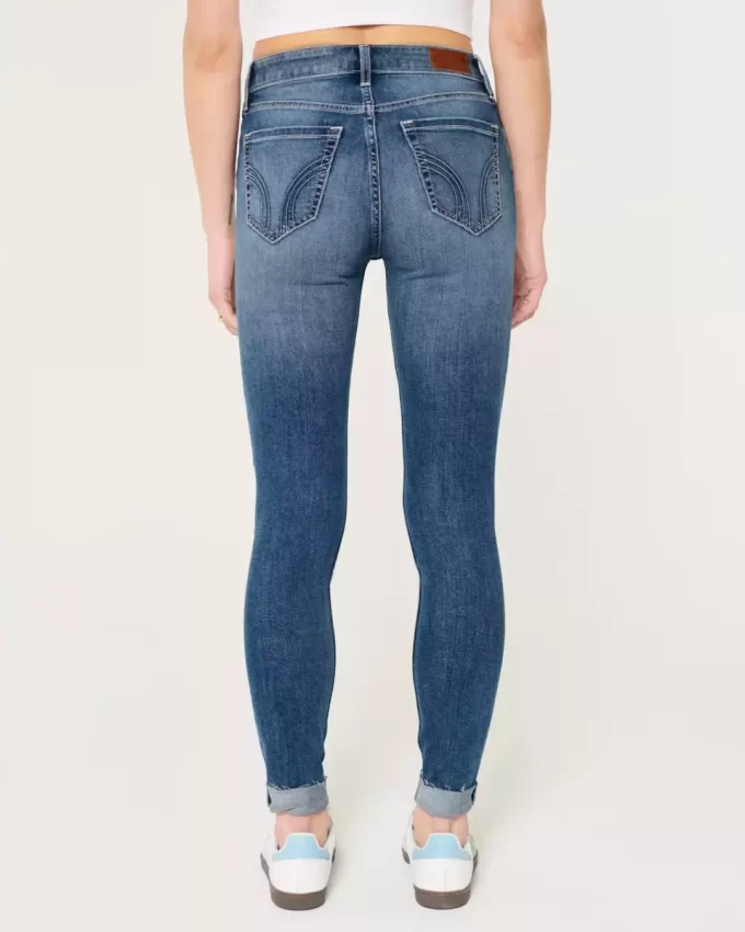 High-Rise repeytyneet Medium Wash Super Skinny Farkut