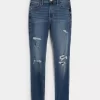 High-Rise repeytyneet Medium Wash Super Skinny Farkut