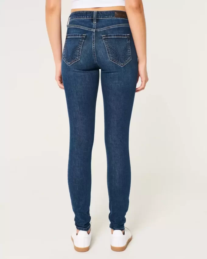High-Rise repeytyneet tumma pesu Super Skinny farkut High-Rise repeytyneet tumma pesu Super Skinny farkut