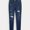 High-Rise repeytyneet tumma pesu Super Skinny farkut High-Rise repeytyneet tumma pesu Super Skinny farkut