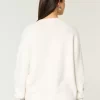Hollister Comfy Cloud American Flag Graphic Crew -villapaita Hollister Comfy Cloud American Flag Graphic Crew -villapaita