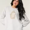 Hollister Comfy Cloud Bunny Graphic Crew -villapaita Hollister Comfy Cloud Bunny Graphic Crew -villapaita
