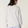 Hollister Comfy Cloud Bunny Graphic Crew -villapaita Hollister Comfy Cloud Bunny Graphic Crew -villapaita