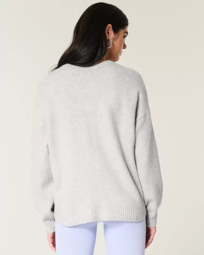 Hollister Comfy Cloud Bunny Graphic Crew -villapaita Hollister Comfy Cloud Bunny Graphic Crew -villapaita