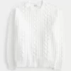 Hollister Comfy Cloud Cable-Knit Crew Sweater